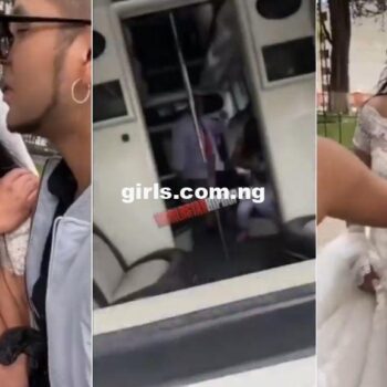 Bride weeps uncontrollably after catching groom cheating on their wedding day women.com.ng