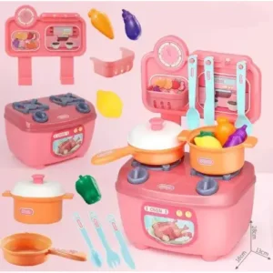 Kids Chef Role Pretend Play Kitchen Set