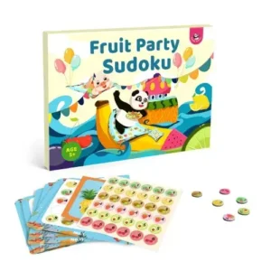 Panda Fruit Party Sudoku Puzzle Board Game
